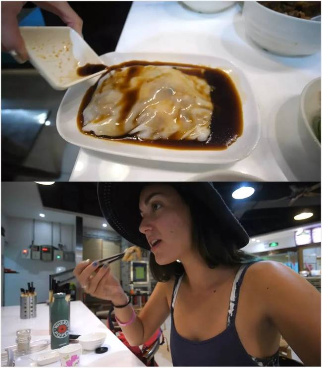 ▲Poppy喜佳的肠粉(视频截图)