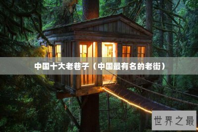 ​中国十大老巷子（中国最有名的老街）