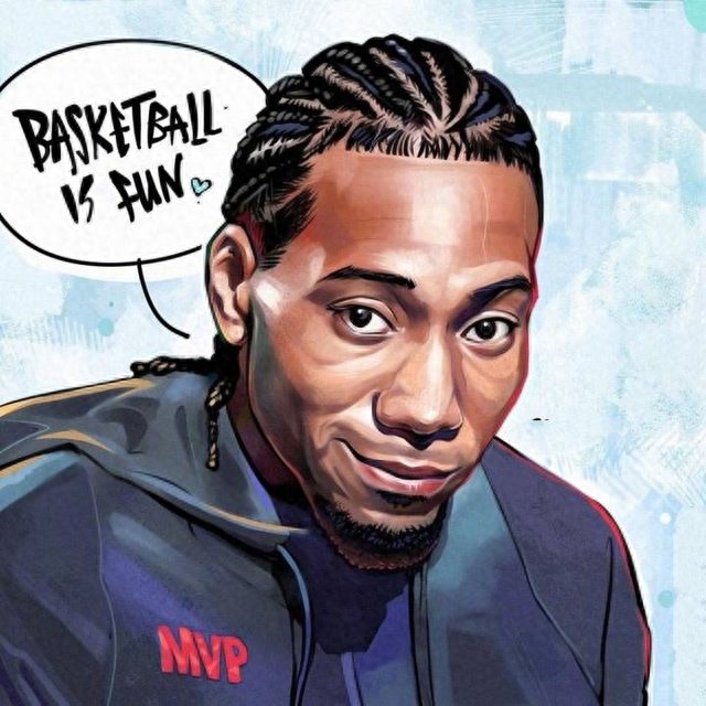 组图:国外网友制作的一组NBA球星炫酷漫画头像,你喜欢吗?