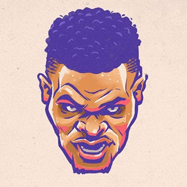 组图:国外网友制作的一组NBA球星炫酷漫画头像,你喜欢吗?