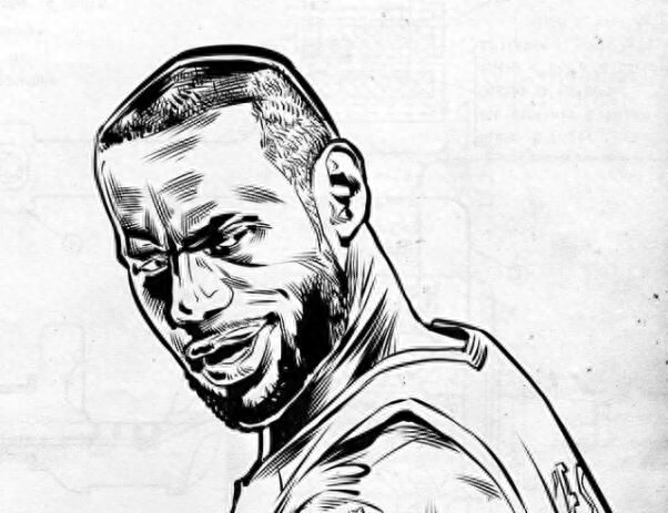 组图:国外网友制作的一组NBA球星炫酷漫画头像,你喜欢吗?