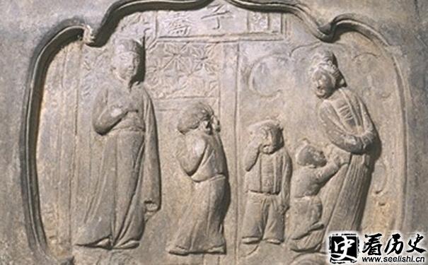 闵子骞单衣顺母石刻