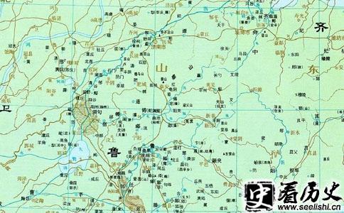 齐鲁地理位置图