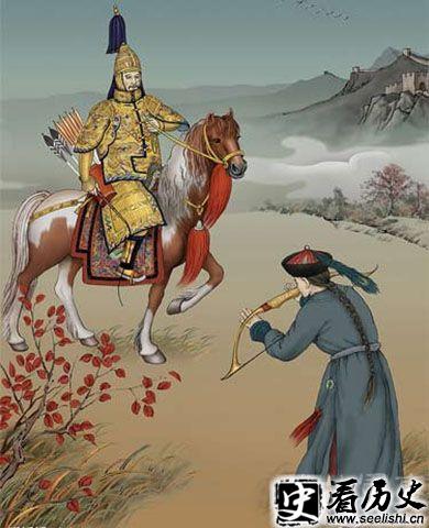 嘉庆黄帝戎装骑马图