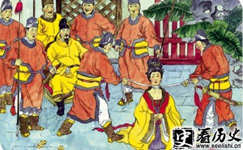 赐死杨贵妃插画