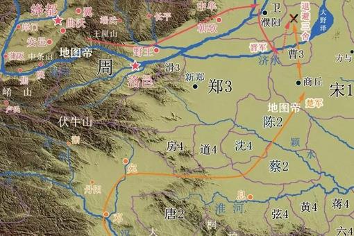 城濮之战晋文公退避三舍退到了哪?