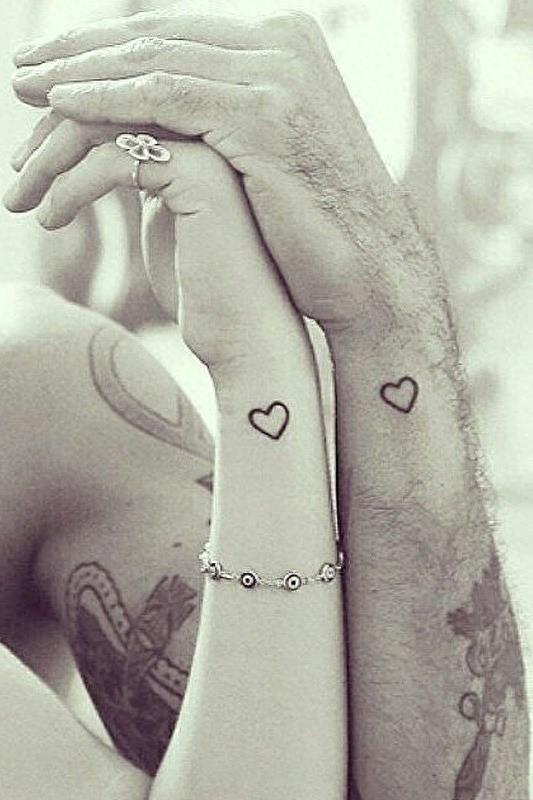 女生专属!12个细小又可爱的心形纹身推荐!
