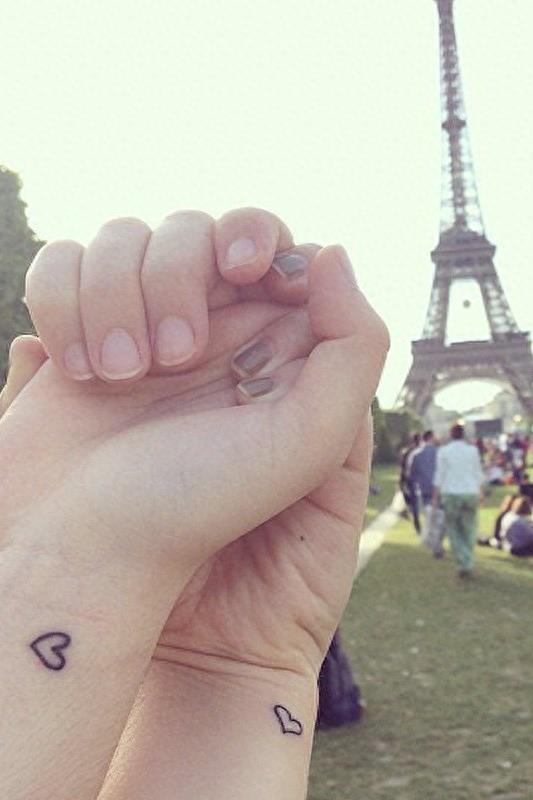 女生专属!12个细小又可爱的心形纹身推荐!