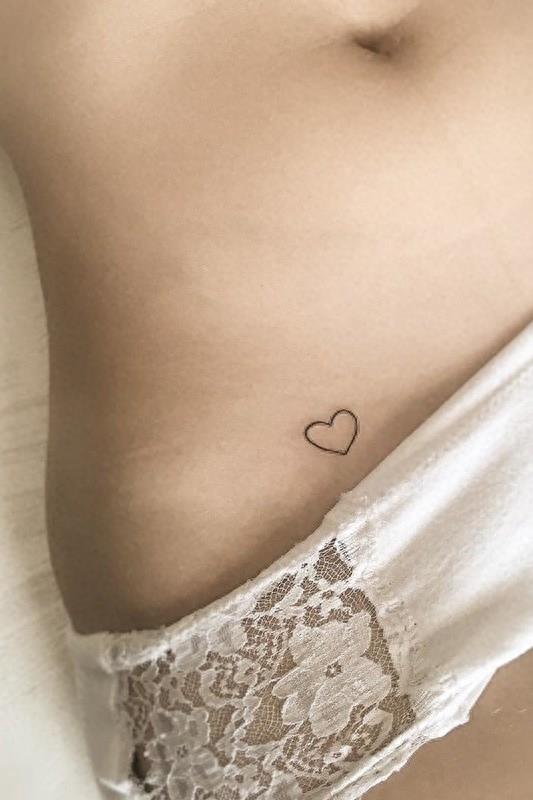 女生专属!12个细小又可爱的心形纹身推荐!