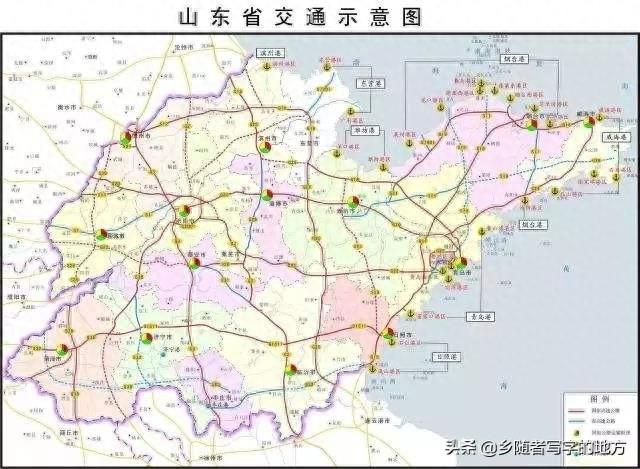 山东省高速公路网中长期规划图，山东人收藏了