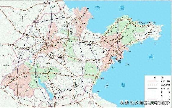 山东省高速公路网中长期规划图，山东人收藏了