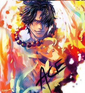 ​最燃的海贼王，永远帅气的火拳艾斯油画风帅图集锦