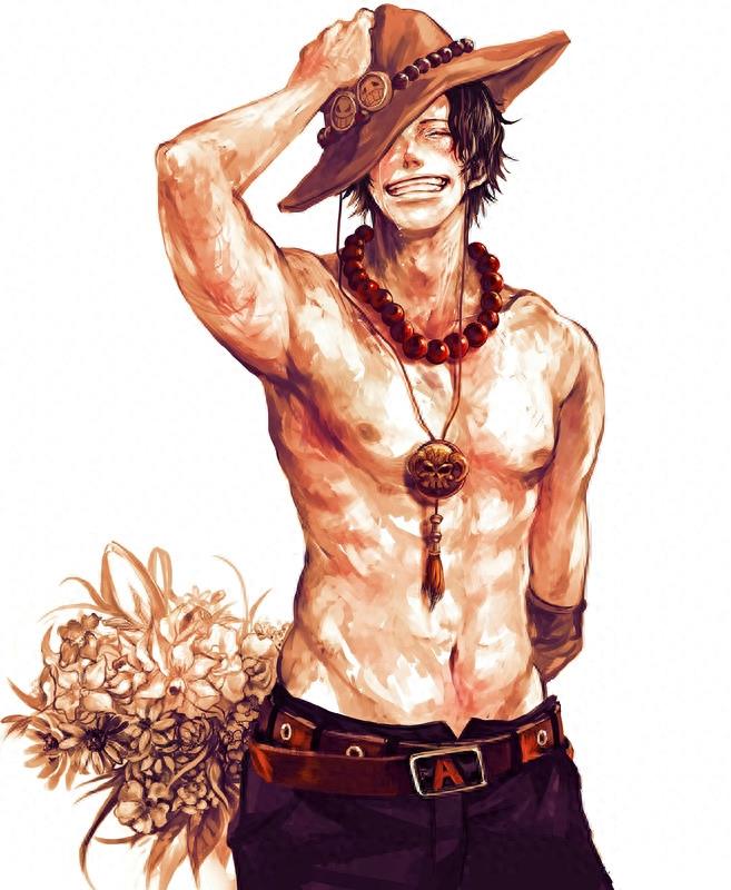 最燃的海贼王，永远帅气的火拳艾斯油画风帅图集锦