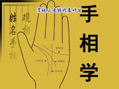 ​手掌纹三条线，各代表什么意思，你知道吗