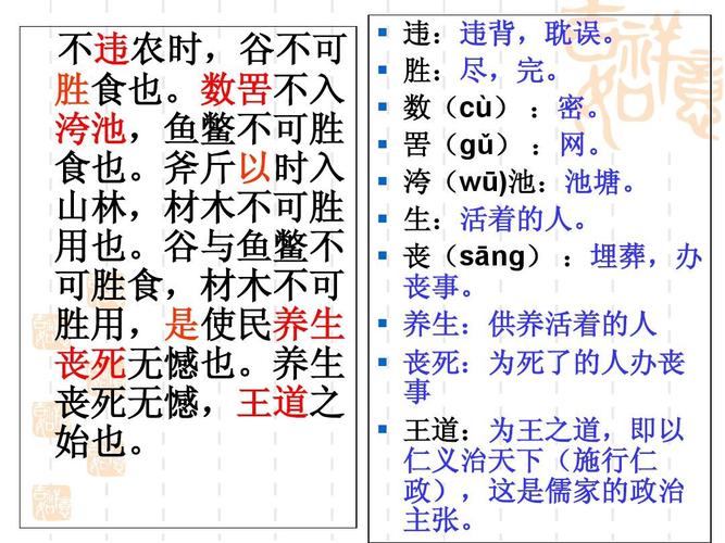 数罟不入洿池的数怎么解释(数罟不入洿池的数含义)